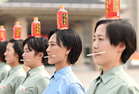 Charming Chinese female soldiers