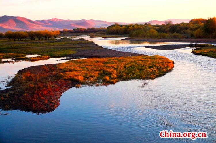 Beautiful scenery of Eerguna, Inner Mongolia