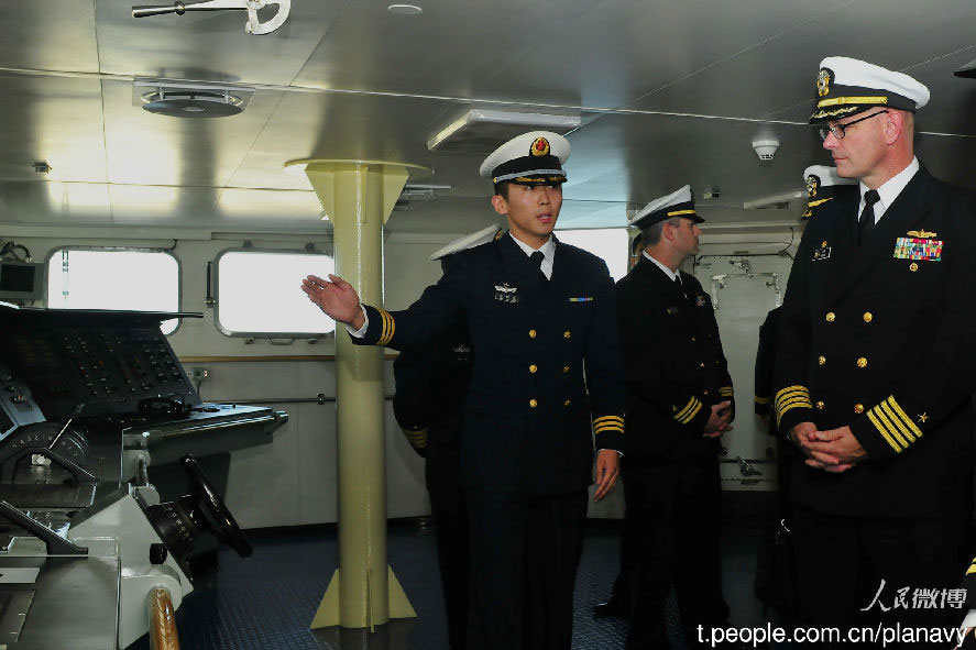 U.S. military delegation visits Liaoning aircraft carrier 