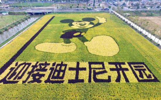 Gigantic Mickey Mouse celebrates the arrival of Shanghai Disneyland Park 