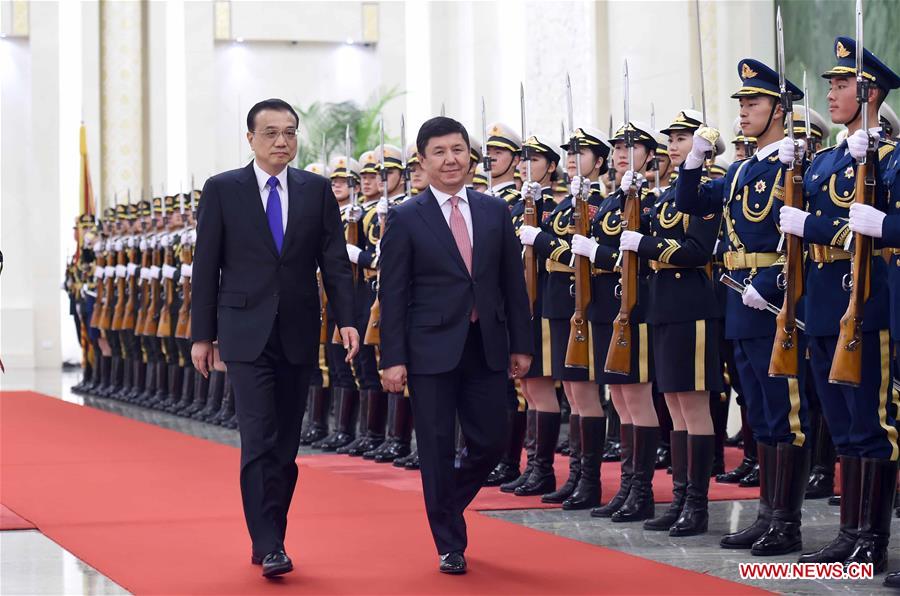 Chinese premier meets Kyrgyzstan's PM in Beijing