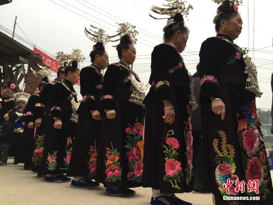 Miao people celebrate traditional New Year in Guizhou