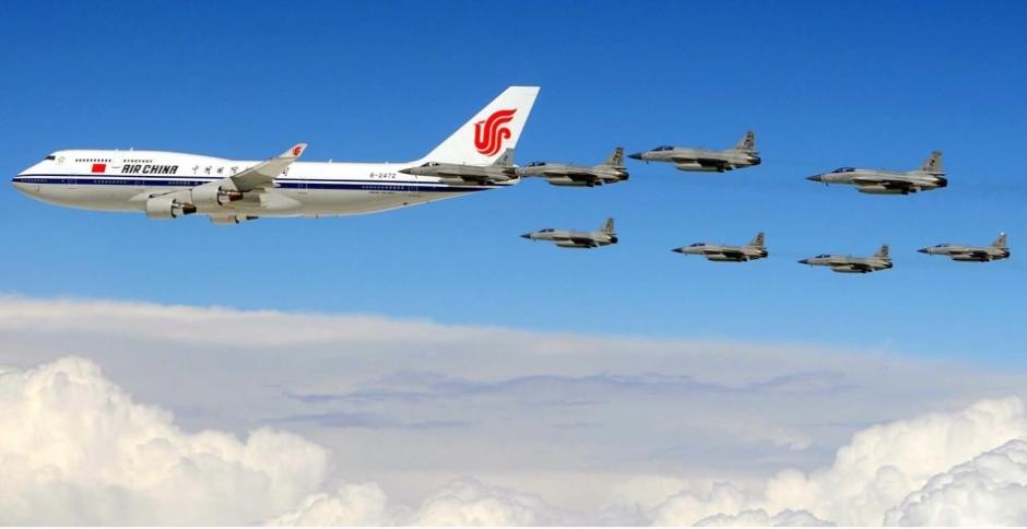 Foreign fighters in escort mission to special planes of Chinese leaders