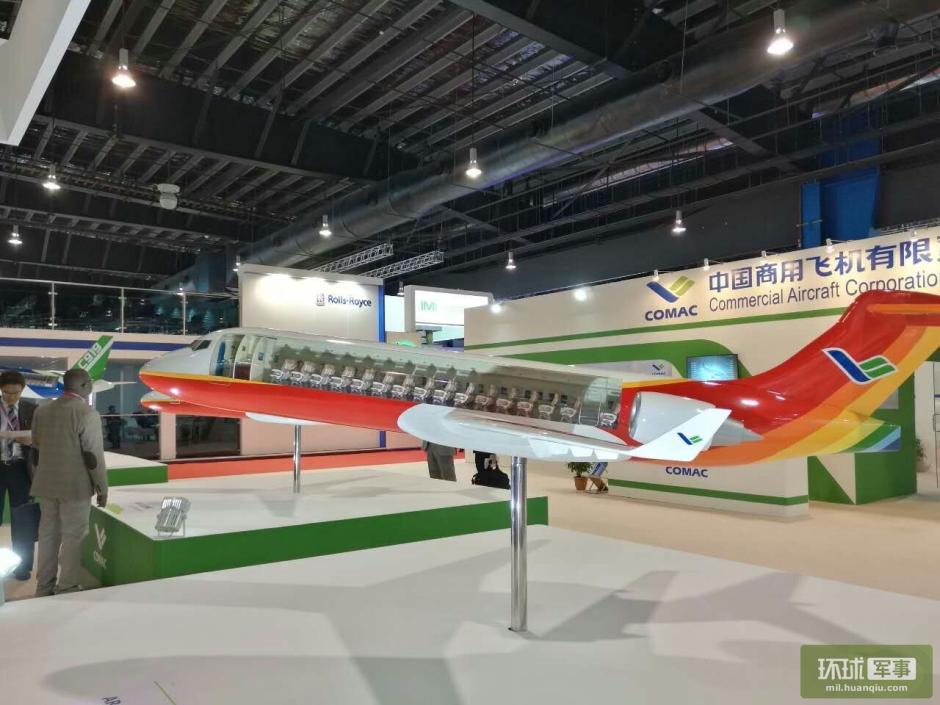 Models of export version of J-10 fighter displayed at Singapore Airshow