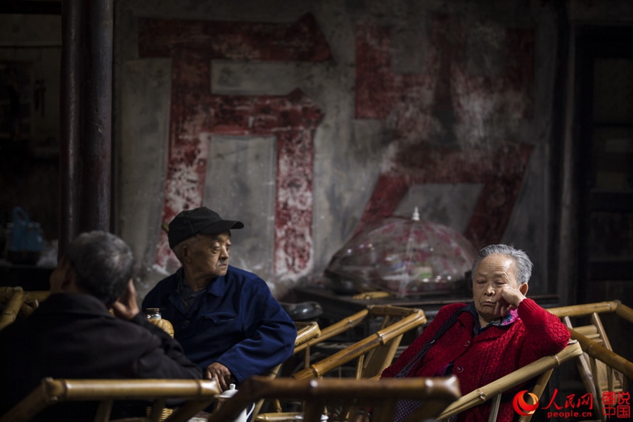 An old tea house in Chengdu