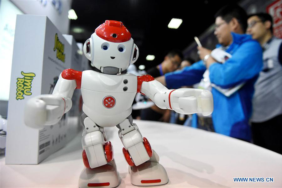 Robots from home and abroad gather in C. China