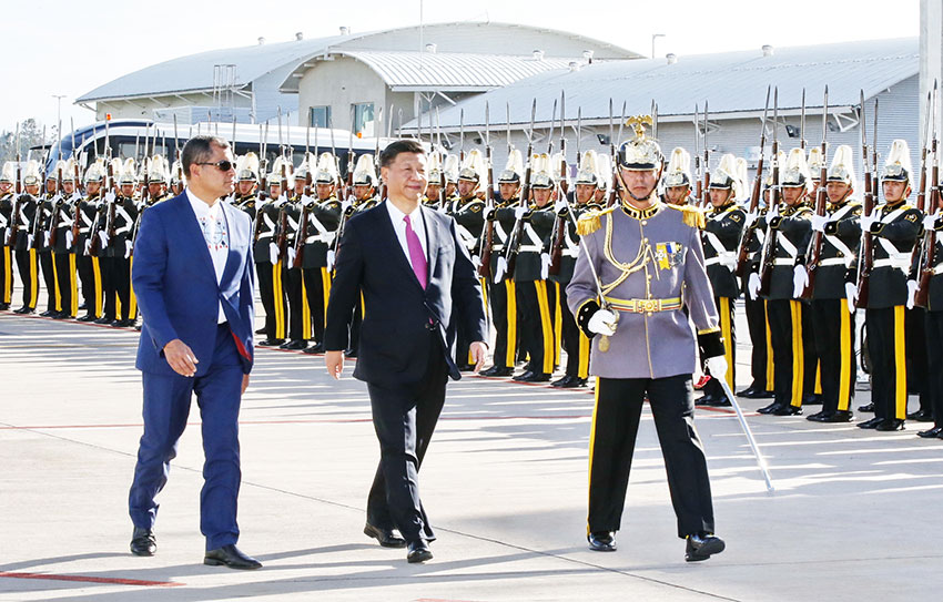 Xi arrives in Ecuador, kicking off third visit to Latin America since 2013