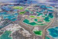 Qinghai's emerald-green Salt Lake