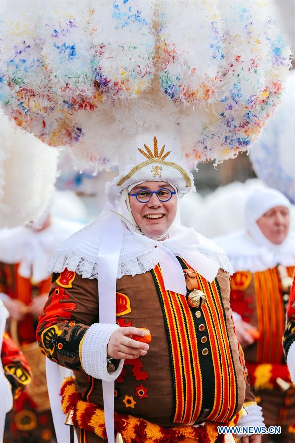 Binche's 3-day carnival concludes in Belgium