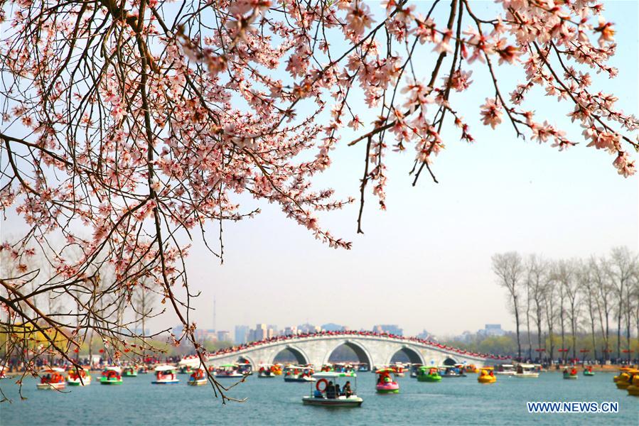 People enjoy scenery of early spring across China