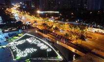 Aerial view of S China's Haikou