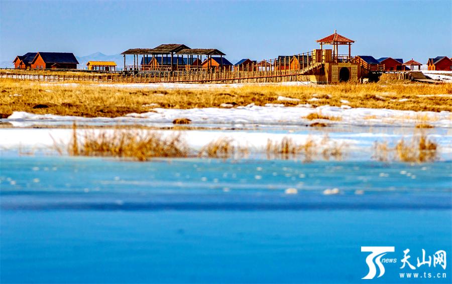 Enchanted winter scenery of Barkol, NW China's Xinjiang in early spring