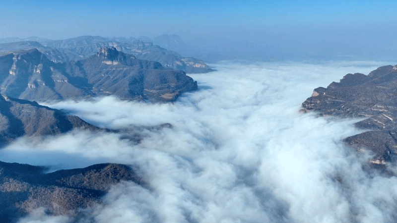 Scenery of Taihang Mountains in N China's Hebei