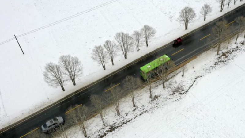 Snow scenery in Dingxi, NW China's Gansu