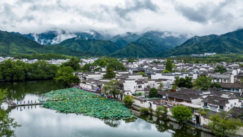 Scenery of Yixian County, E China