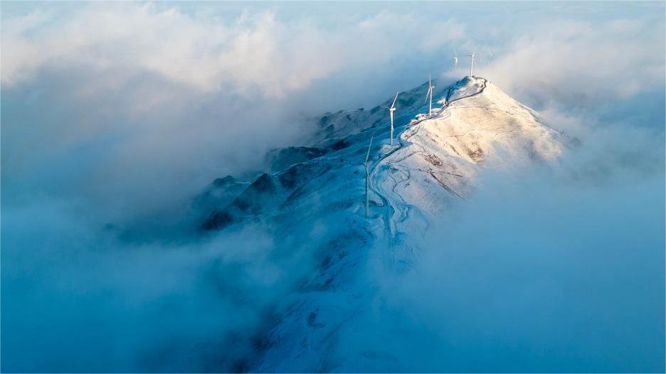 Snow scenery of Hezhang County in China's Guizhou