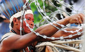 BOPE's members arrive at Indian Museum