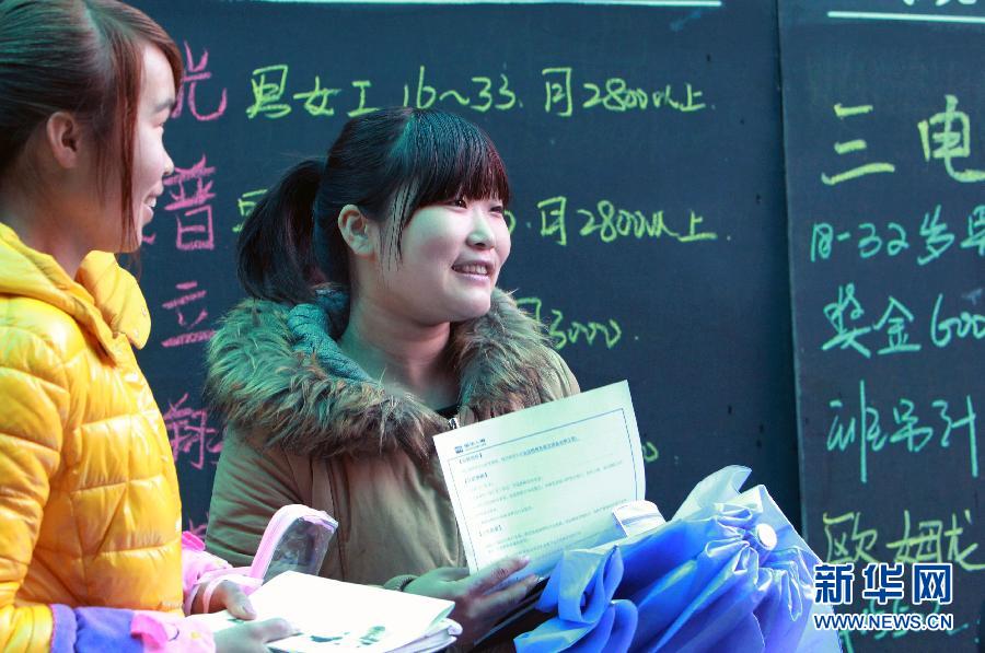 Lu Yaxu(right), born in 1994, from Luoyang of Henan, on Feb.18, 2013. (Xinhua/Ding Ting)