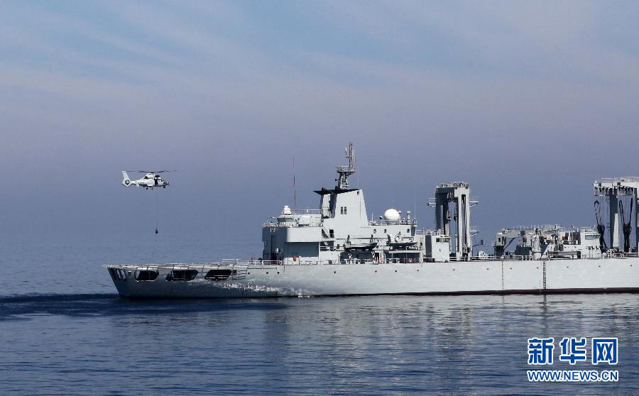 The 14th escort taskforce of the Navy of the Chinese People's Liberation Army (PLA) participates in an anti-hijack exercise in the Arabian Sea area. (Xinhua/Rao Rao)