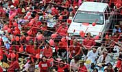 Red-shirts mass rally held in capital of Thailand 