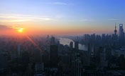 Scenery of downtown Shanghai