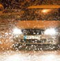 Swarm of mayflies along River Danube in Hungary 