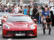 Luxury-cars parade held in Dubai