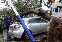 Typhoon Haiyan hits south China's Hainan