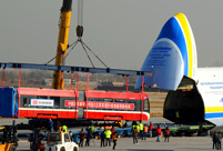 Heavy cargo flights taking off