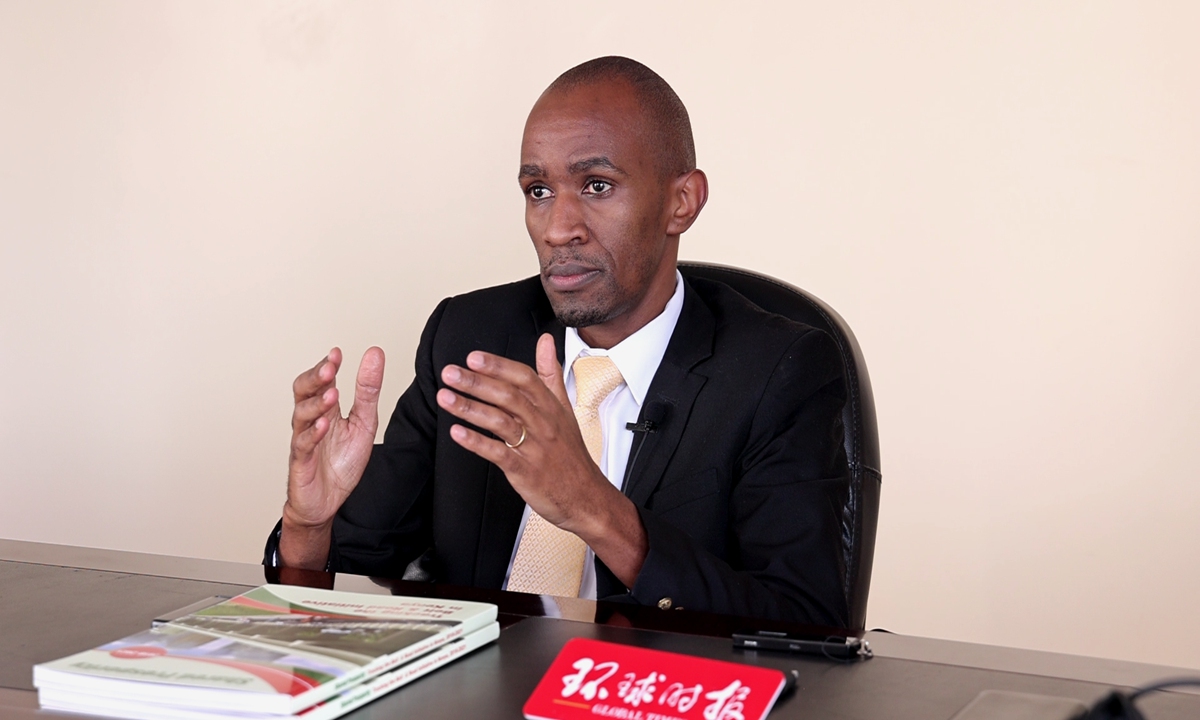 Dennis Munene Mwaniki, Executive Director of the Africa Policy Institute, has an interview with the Global Times. Photo: Yin Hao/GT